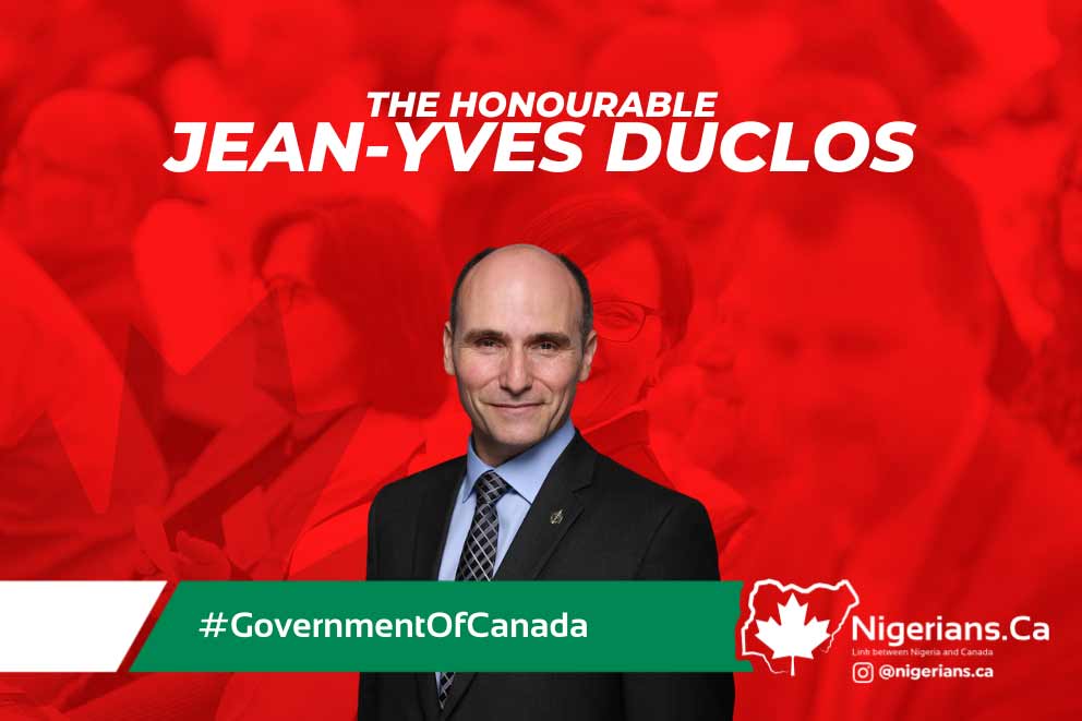 Honourable Jean-Yves Duclos - Canada’s Parliament Cabinet Members